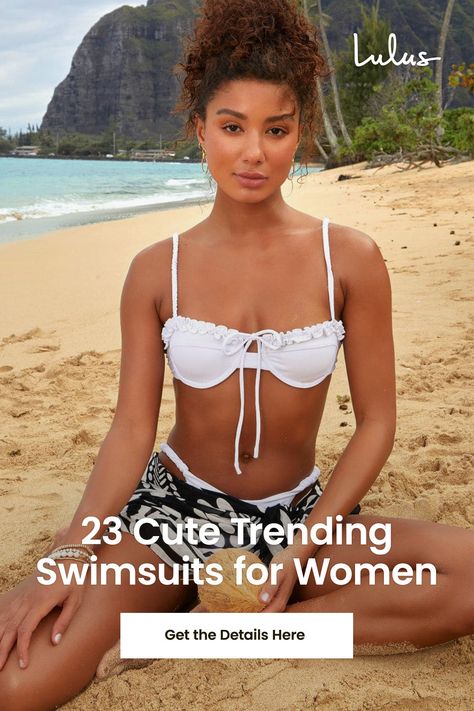 Looking for a cute swimsuit to make a statement this summer? Shop our favorite swimwear trends and score your perfect fit for 2024. Cute Swimsuits For Women, Ss24 Trends, Trending Swimwear, Mario Funny, Swimwear 2024, Cute Swimsuit, Tie Swimsuit, Swimsuit Trends, Swimwear Trends