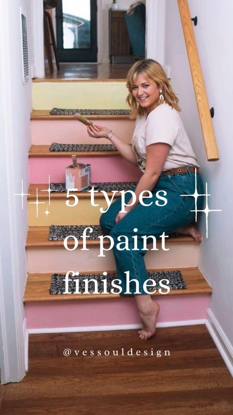 Paint finish help! 🚩I know it can be intimidating. 🫣 I walk you through 5 types of paint finishes: FLAT, MATTE, EGGSHELL, SATIN, and SEMI-GLOSS, and where in your home you should use them.✨ Especially since becoming a mama and cleaning little grimy fingers, I have a new-found respect for paint finishes. ☺️ Do you have a favorite finish?! Mine may be tied between eggshell and satin.. because eggshell is versatile and satin reminds me of PJs. 🤣🤭 #interiordesign #interiordesigner #interiord...