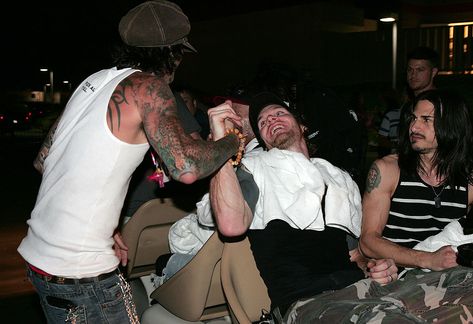 Tommy Lee of Motley Crue and Tim Commerford of Audioslave (Photo by Chris Polk/FilmMagic) Tim Commerford, Tom Morello, Rage Against The Machine, Tommy Lee, Happy Bday, Chris Cornell, Motley Crue, B Day, Rock Star