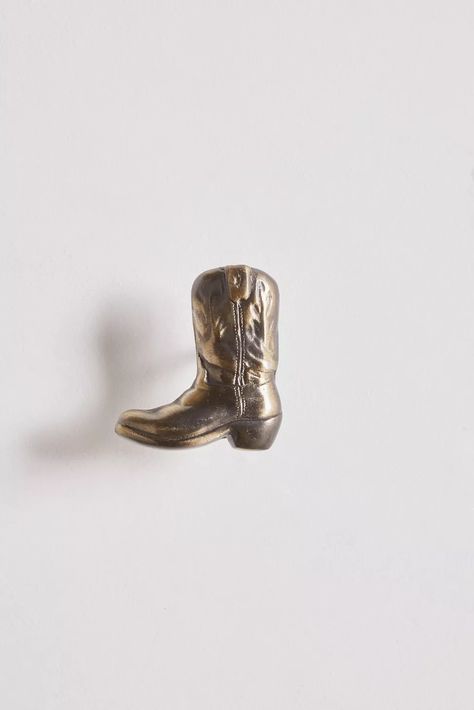 Cowboy Boot Wall Hook | Urban Outfitters Fun Wall Hooks, Cowboy Boot Display, Cowboy Boot Decor, Western Aesthetic Home, Boot Hooks, Boot Wall, Vintage Western Decor, Cowgirl Bedroom, Furniture Shelves