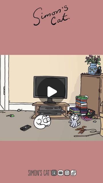 Simon's Cat on Instagram: "RIP TV" Simon The Cat, Simons Cat Video, Simons Cat, February 15, Cat Wallpaper, Cat Gif, Tv, Pins, On Instagram