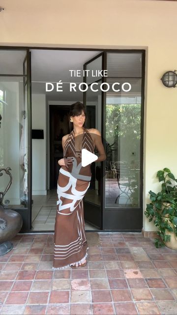 Tying A Sarong, How To Tie A Pareo, Sarong Tutorial, Ways To Wear A Sarong, Tie A Sarong, How To Tie A Sarong, Ginger Brown, Sarong Dress, Ciao Bella