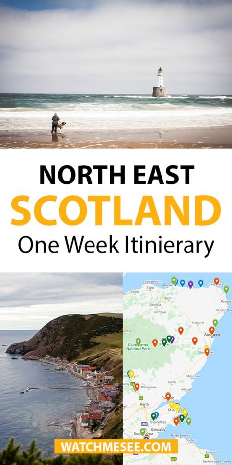 One week in North East Scotland: Itinerary for Aberdeenshire and Fife East Scotland, Scotland Itinerary, Scotland Travel Guide, European Itineraries, Scotland Road Trip, West Coast Trail, United Kingdom Travel, Scotland Castles, Voyage Europe