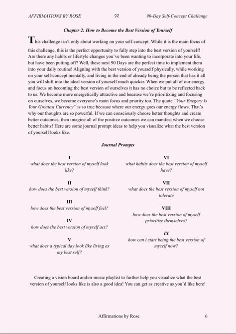 Higher Self Journaling, Law Of Assumption Journal Prompts, Joe Dispenza Journal Prompts, Change Self Concept, Self Concept Journal, 30 Day Manifestation Challenge, Self Concept Prompts, Self Concept Neville Goddard, Self Concept Challenge