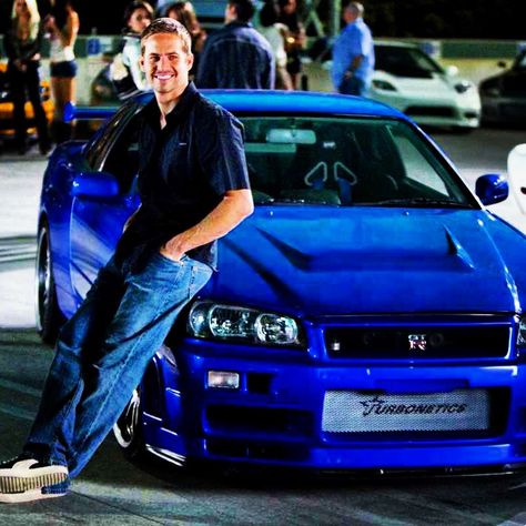 Brian's Skyline... Fast And Furious Skyline, Paul Walker Car, To Fast To Furious, Brian O Conner, Fast And Furious Cast, Ford Mustang Wallpaper, High Definition Wallpapers, Fast And Furious Actors, Skyline Gtr R34