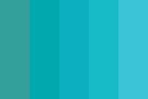 Turquoise-blue shades Color Palette Torquise Blue Color, Color Palette Turquoise, Purple Accent Walls, Turquoise Color Scheme, Boho Headboard, Bday Outfit, Turquoise Color Palette, Blue Shades Colors, Email Examples