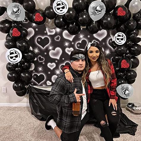 Tejano Birthday Party, Lil Homie Theme Party, Old School Party Decorations, Old School Decorations Party, Mi Vida Loca Party Theme, Homies Theme Party Ideas, Oldies But Goodies Party Theme, Lowrider Theme Party Decorations, Chicana Birthday Theme