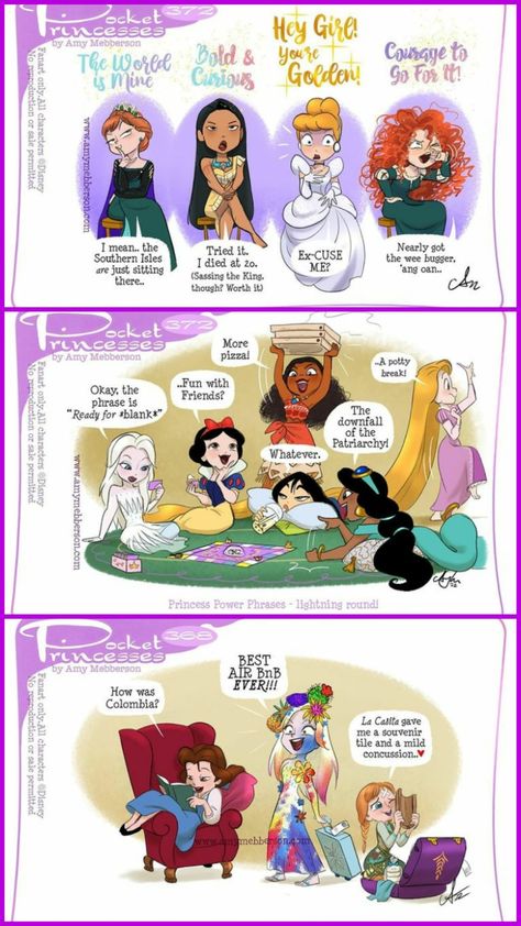 Girl Problems Funny Comics, New Pocket Princess, Pocket Princess Comics, Disney Princess Comics, Disney Princess Funny, Disney Au, Pocket Princess, Disney Princess Artwork, Disney Princess Cartoons