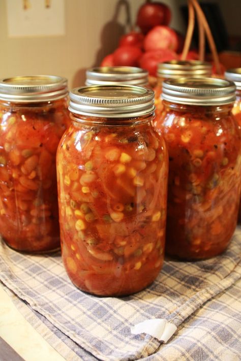 Soups Good For Canning, Canning Carrots Pressure Cooker, Canning Vegetables Soup, Vegetarian Pressure Canning Recipes, How To Can Vegetable Beef Soup, Canning Vegetable Soup With Meat, Home Canned Vegetable Soup, Can Vegetable Soup Recipes, Electric Pressure Canning Recipes