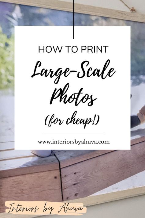 Looking for a way to print large scale photos for cheap? Well, here you go! Large Scale Photo Print, Poster Printing Cheap, Large Photo Prints Cheap, Enlarged Photos For Wall Art, How To Print On Canvas Diy, Large Photo Prints On Wall, How To Print Large Scale Images, Print Large Photos Cheap, Printing Posters Cheap