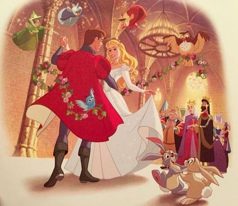 *PRINCE PHILLIP, PRINCESS AURORA, QUEEN LEAH & KING STEFAN...ROYAL WEDDING ~ Sleeping Beauty, 1959 Princess Aroura And Prince Philip, Aurora Philip, Philip And Aurora, King Stefan, Princesa Disney Aurora, Image Princesse Disney, Aurora Disney, Disney Princess Aurora, Disney Princesses And Princes