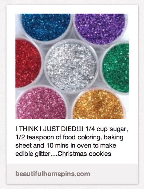 how-to-make-edible-glitter Cake Decorating Tips, How To Color Sugar, Edible Glitter Sugar, Baby Shower Pasta, Läcker Mat, Edible Glitter, Cupcake Cake, Baking Tips, Finger Food