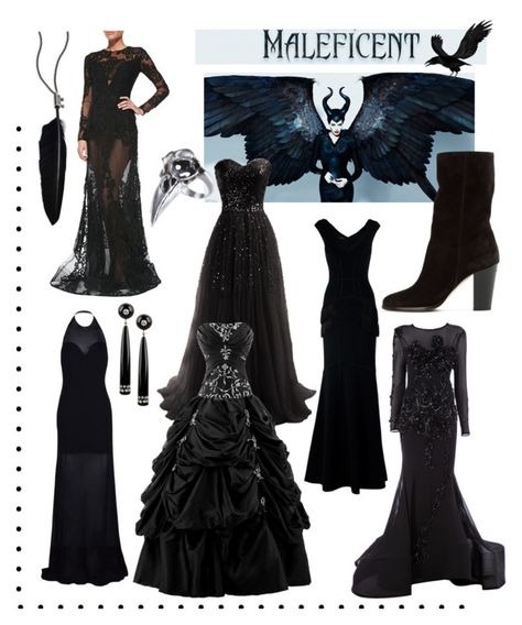 "Maleficent dress set" by jessababy1313 ❤ liked on Polyvore featuring NEST Jewelry, Elie Saab, Amanda Wakeley, Nedo by Nedret Taciroglu, Camilla and Marc, Jimmy Choo, Kenneth Jay Lane, Ann Demeulemeester, women's clothing and women's fashion Black Villian Dress, Black Villain Dress, Maleficent Aesthetic Outfit, Malificent Dress, Maleficent Outfit Ideas, Villain Clothes, Maleficent Outfit, Maleficent Aesthetic, Thing Aesthetic