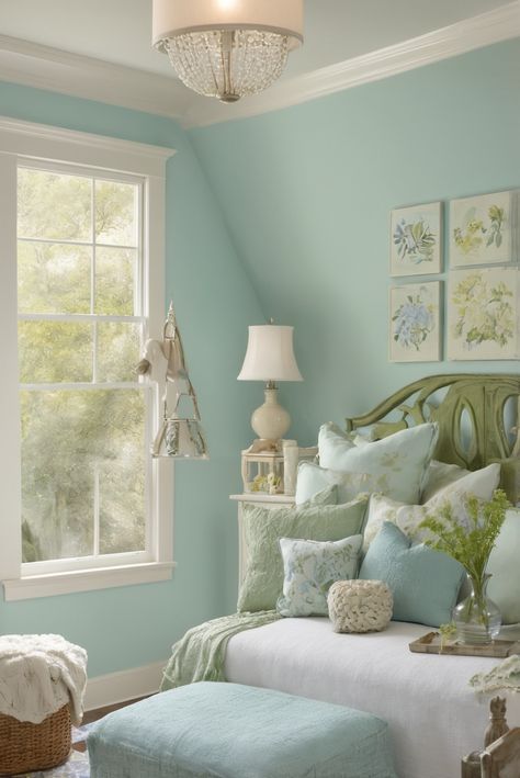 Discover enchanting decor possibilities with Sherwin Williams blue and green hues. Dive into whimsical design ideas to transform your space with a touch of elegance and charm.
#ad  


#DecorIdeas
#wallpaint2024
 #color2024
 #DIYpainting
 ##DIYhomedecor
 #Fixhome Sea Green Accent Wall Bedroom, Robins Egg Blue Color Scheme, Mint Green And Blue Bedroom, Light Seafoam Walls Paint Colors, Mint Condition Sherwin Williams, Seafoam Green Color Scheme, Seafoam Green Paint Colors, Blue And Green Room Ideas, Blue Bathroom Color Schemes