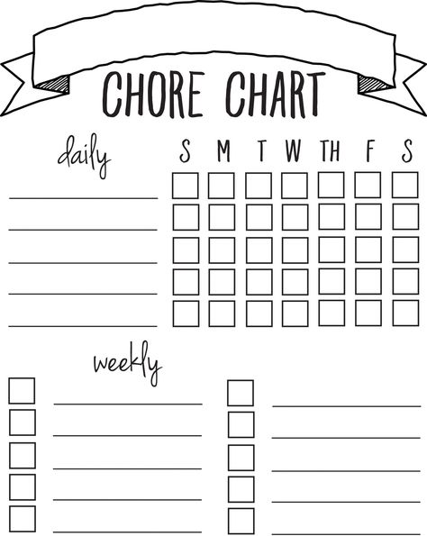 DIY Printable Chore Chart                                                                                                                                                                                 More Organisation, Chore Calendar, Free Printable Chore Charts, Daily Chore Charts, Weekly Chore Charts, Chore Board, Chore Chart Template, Family Chore Charts, Kid Responsibility