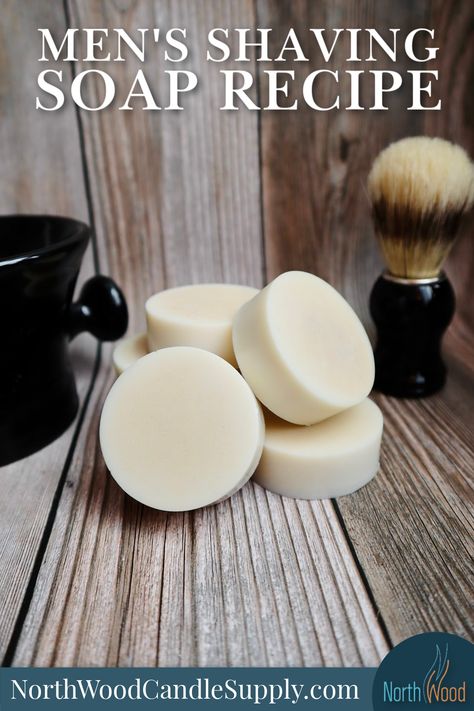 Shaving Soap Recipe Melt And Pour, Soap Scents Combinations, Manly Soap Recipes, Shaving Soap Recipe, Shave Soap Recipe, Beauty Products Diy, Easy Soap Recipes, Soap Melt And Pour, Handmade Soap Recipes