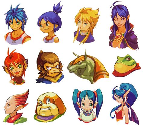 GBA Characters Portraits - Characters & Art - Breath of Fire II Tatsuya Yoshikawa Art, Tatsuya Yoshikawa, Breath Of Fire, L'art Du Portrait, Portraits Art, Retro Artwork, Capcom Art, Fire Designs, Gameboy Advance