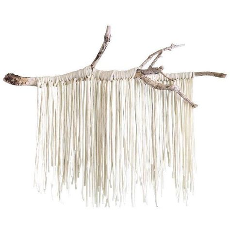 "Alyssa" Minimalistic Rustic Macrame Wall Hanging (64 CAD) ❤ liked on Polyvore featuring home, home decor, wall art, textiles, almond tree, tree home decor, macrame wall hanging, tree branch wall art and tree branch home decor Rustic Macrame, Hippy House, Tree Macrame, Garland Hanger, Diy Wall Hanging Yarn, Branch Wall Art, Tree Branch Wall Art, Tree Wall Hanging, Tree Home Decor