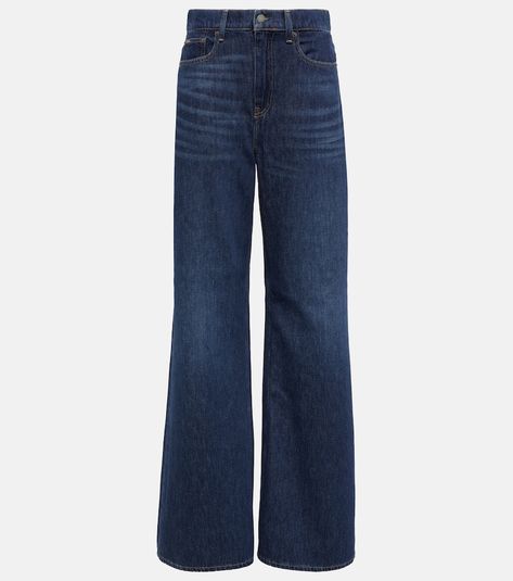 Jean ample à taille haute Pleated Jeans, Designer Jeans For Women, High Rise Wide Leg Jeans, High Rise Style, Ralph Lauren Jeans, Blue Polo, Dark Blue Jeans, Jeans Online, Classic Silhouette