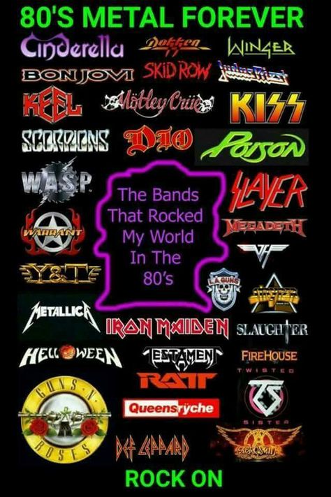 80's Metal Bands                                                                                                                                                                                 More Hair Metal Bands 80's, Heavy Metal Bands Logo, 80s Metal Bands, 80's Hair, 80s Rock Bands, Rock Band Logos, Hair Metal Bands, The Scorpions, Mode Rock