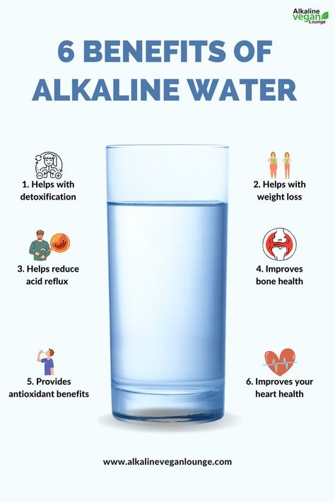 Benefits of Alkaline Water Benefits Of Alkaline Water, Lemon Water Challenge, Alkaline Water Bottle, Dr Sebi Alkaline, Dr Sebi Alkaline Food, Alkaline Water Benefits, Ph Water, Benefits Of Drinking Water, Water Challenge
