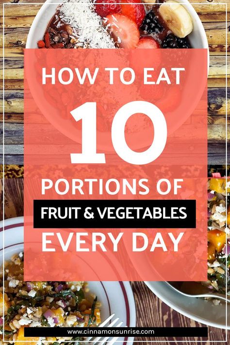 Need to eat more veggies? Take the stress out of it, and increase your fruit and veggie intake with these tasty recipes that will help you get the recommended 10 portions of fruit and vegetables a day. #healthyeating #eatmoreveg Essen, Fruit And Vegetable Diet, Easy To Digest Foods, Veggie Diet, Eat More Veggies, Cake Pizza, Vegetable Diet, Fruit And Veggie, Pizza Sandwich