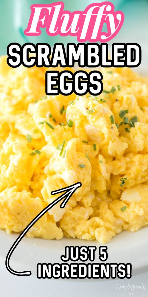 Fluffy Scrambled Eggs Recipe The Best Scrambled Eggs Ever, Restaurant Scrambled Eggs, Fluffy Eggs In The Oven, Parmesan Scrambled Eggs, Buttery Scrambled Eggs, Easy Scrambled Eggs For One, Scrambled Egg Recipes Cheesy, Scrambled Cheese Eggs, Fluffy Cheesy Scrambled Eggs