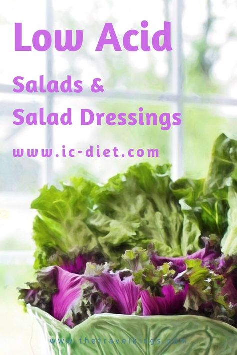 Do you have interstitial cystitis, bladder pain syndrome, overactive bladder, GERD, a hiatal hernia? You probably thought you never would be able to eat a salad again. Well guess what? By getting creative and making some substitutions, you CAN have salads! Gerd Friendly Salad Dressing, Gerd Salad Dressing, Gerd Salad, Hiatal Hernias In Women Diet, Bladder Friendly Recipes, Reflux Diet Recipes, Low Acid Diet, Acid Reflex, Acid Reflux Friendly Recipes