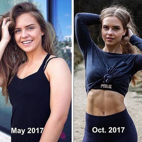 I love this transformation ❤ . Follow @girl.workouts for the best fitness motivation and more 💪 . Credi Body Motivation, Trasformarsi Facendo Fitness, Transformation Du Corps, Transformation Fitness, Quotes Fitness, Diet Vegetarian, Motivation Goals, Body Fitness, Motivation Fitness