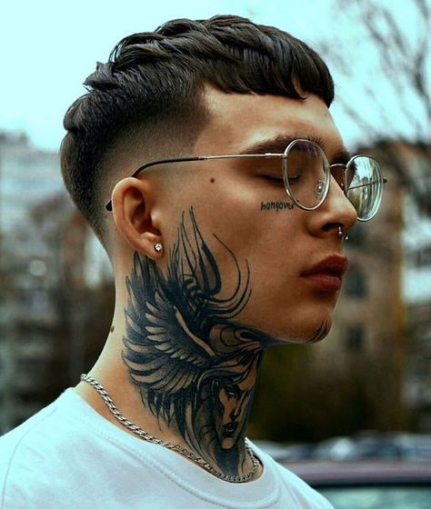 40+ Neck Tattoos Ideas for Men & Women of All Ages Best Face Tattoos, Tattoo Di Leher, Tattoo On Face For Men, Tattoo On The Neck For Man, Guys With Face Tattoos, Neck Tattoo For Guys Words, Men Back Of Neck Tattoo, Men Throat Tattoo, Men’s Throat Tattoos