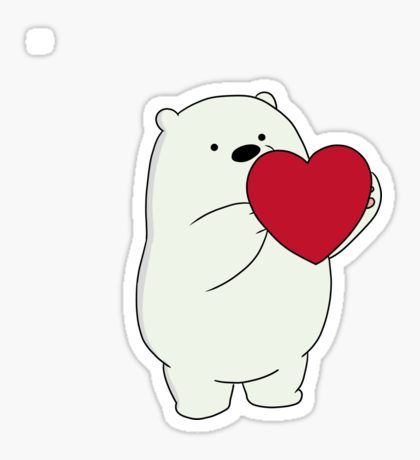 Ice Bear Sticker, Bare Bears Ice Bear, We Bare Bears Ice Bear, Bear Sticker, Ice Bear, For Stickers, Aesthetic Quotes, We Bare Bears, Bare Bears