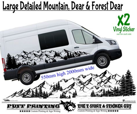 Mountains Truck vinyl stickers graphics car side decals fun Camper off road van Truck Camper, Campervan Decals, Car Side, Sign Writing, Sticker Decals, Fiat Ducato, Sidecar, Vinyl Stickers, Off Road