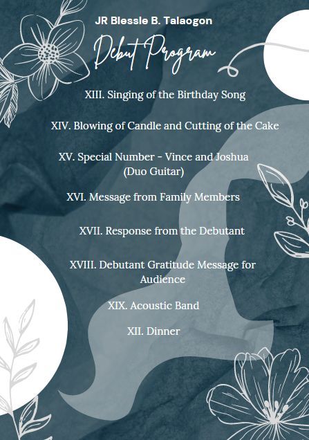 18th Birthday Program Flow, 18th Debut Ideas, Debut Program, Rose Gold Wallpaper Iphone, Relationship Paragraphs, Debut Ideas, Gold Wallpaper Iphone, Rose Gold Wallpaper, Birthday Songs