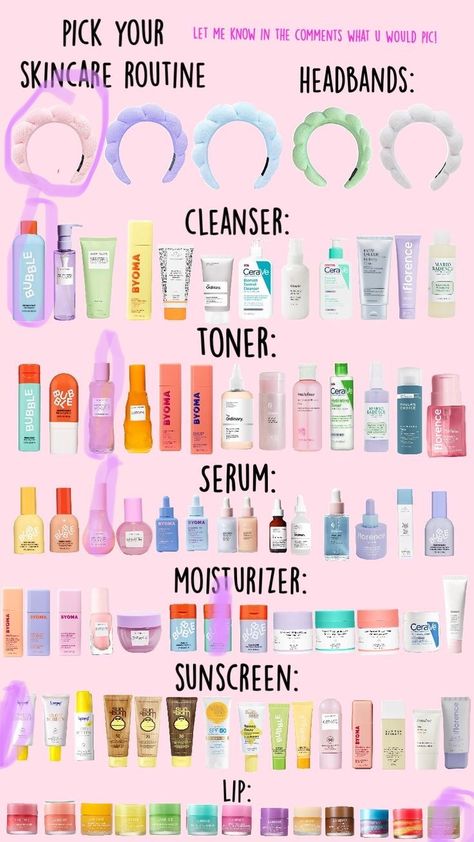 What Is The Correct Order Of Skin Care, Makeup 11-12 Year, Skin Care Shopping List, Skin Care Items For Teens, Skin Care For 11 Year, Correct Skincare Order, Skincare Routine For Teens, Must Haves Skin Care, Preppy Skin Care