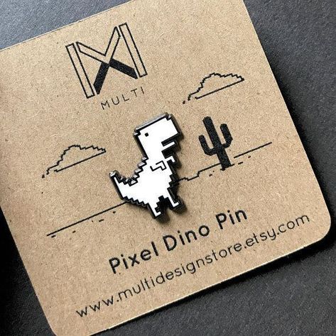 Pixel Dino, Smink Inspiration, Enamel Pin Collection, Backpack Pins, Bag Pins, 강아지 그림, Jacket Pins, Pretty Pins, Cool Pins