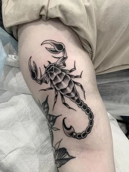 Scorpion Traditional Tattoo, Forearm Tatoo, Crow Tattoo Design, Abstract Tattoo Ideas, Optical Illusion Tattoo, Lady Bug Tattoo, Tattoo Shading, Bug Tattoo, Tattoo Meanings