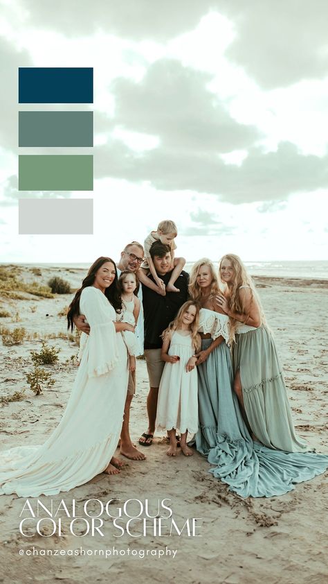 Mexico, Family Pictures Beach Colors, Color Pallet For Beach Pictures, Family Portraits Green Color Palettes, Photoshoot Colour Schemes, Family Photo Outfits Blues And Greens, Beach Photoshoot Color Palette, Beach Outfit Color Palette, Beach Family Photos Color Schemes