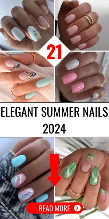 Explore 21 Elegant Summer Nails 2024 – Trendy, Chic Designs! Nail Designs Summer Classy, Modern Elegant Nails, Elegant Summer Nails 2024, Wedding Nails Guest Summer, Classy Summer Acrylic Nails, Summer Wedding Nails Guest 2023, Elegant Summer Nail Designs, Simple Unique Nail Designs, Fun Classy Nails