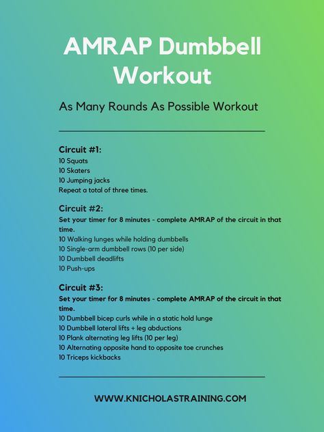 Total Body Amrap Workout, Full Body Amrap At Home, Ab Amrap Workout, Amrap Hiit Workout, Amrap Full Body Workout, Amrap Core Workout, Amrap Upper Body Workout, Amrap Workout Full Body Gym, Dumbbell Emom Workout