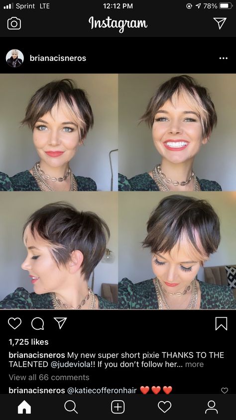 Best Hair Color For Fall 2023, Long Pixie Curtain Bangs, Pixie Root Smudge, Dark Hair Pixie Haircut With Highlights, Pixie Haircut With Money Piece, Ombre Pixie Hair Balayage, Pixie Light Brown Hair, Pixie Haircut Shaggy, Pixie Money Piece