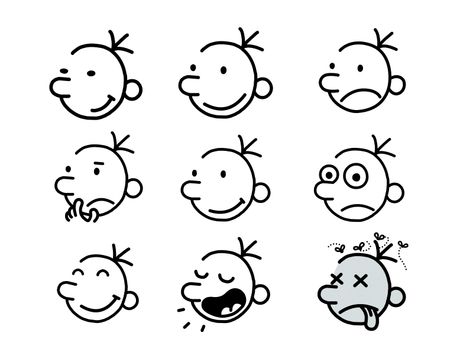 Diary of a Wimpy Kid Emojis by Bare Tree Media Gif Emoji, Kid Drawing, Emoji Characters, Vector Animation, Diary Of A Wimpy, Diary Of A Wimpy Kid, Note Doodles, Kids Diary, Directory Design