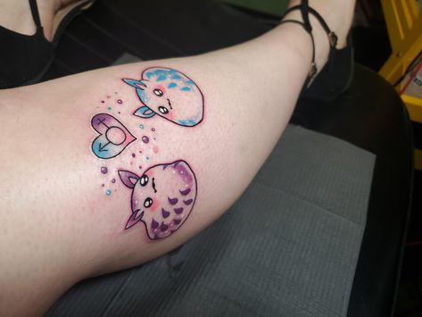 Kawaii, Kawaii Tattoos, Sea Bunny Tattoo, Bunny Sea Slug, Sea Bunnies, Sea Bunny, Bunny Tattoo, Matching Tats, Sea Slugs