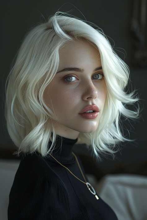 Give your thick hair a modern touch with these 9 sleek bob cuts, each offering a stylish, featherlight feel. Potrait Refrences Women, Growing Out Hair Tips, Long Hair Cut Short, Shots Photography, Bob Hair Color, Haircut Styles For Women, Thick Hair Cuts, White Blonde Hair, Sleek Bob