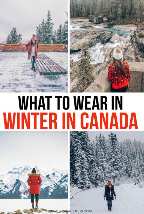 Winter Clothes Canada - What to pack for Canada in Winter -  Winter Clothes Canada | Packing list for Canada in winter outfits | Packing list for Canada cold weather | Packing list for Canada winter | Packing list for Canada travel tips | winter outfits | winter clothes lists | winter clothes warm clothes | winter clothing women tosomeplacenew #canadatravel #winteroutfits #canada Canada November Outfits, Winter Outfits For Canada, Quebec Packing List Winter, Canada Travel Packing List, What To Wear In Canada Winter, Winter Outfits In Canada, Packing For Canada Winter, Canada Clothes For Women, What To Wear In Quebec In Winter