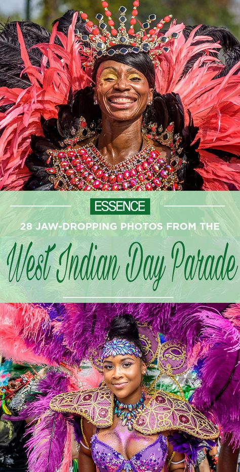 New York City’s West Indian Day Parade transformed Brooklyn into a technicolor dream | Essence.com West Indian Women, Samba Brazil, Diaspora Art, Brazilian Samba, Brooklyn Girl, Puerto Rican Pride, Caribbean Carnival, Business Board, Carnival Outfits