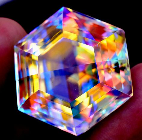 85 CT+ Rainbow Color Hexagon Cut Natural Mystic Topaz Certified Gemstone | eBay Crystals, Mystic Topaz, Rainbow Color, Pretty Jewellery, Rainbow Colors, Topaz, Rainbow, Gemstones, Color