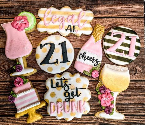 Cookies For 21st Birthday, 21st Cookie Ideas, Cookies 21st Birthday, 21 St Birthday Cookies, 21st Birthday Decorated Cookies, 21 Cookies Birthday, 21 Birthday Cookies Decorated, 21st Birthday Cookies Decorated, 21st Birthday Cookie Cake