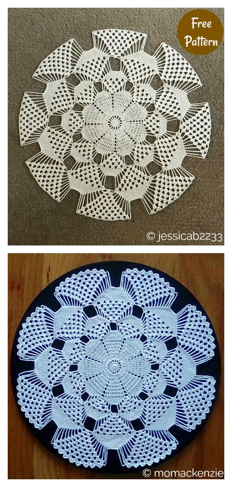 3D Doily Free Crochet Pattern and Video Tutorial Free Doilies Patterns Crochet, 3d Doily Crochet Pattern, How To Crochet Doilies, Table Doily Crochet Pattern, Square Crochet Doily Pattern Free, Doillies Crochet Free Pattern, Crochet Large Dollies Free Doily Patterns, Crochet Square Doily Free Pattern, Easy Doily Crochet Pattern Free