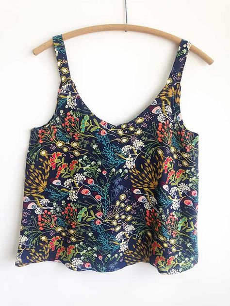 Couture, Sewing Tops For Women Pattern, Sewing Top Pattern, Sewing Tank Top, Tank Top Sewing, Ogden Cami, Top Pattern Sewing, Tank Top Sewing Pattern, Summer Top Pattern