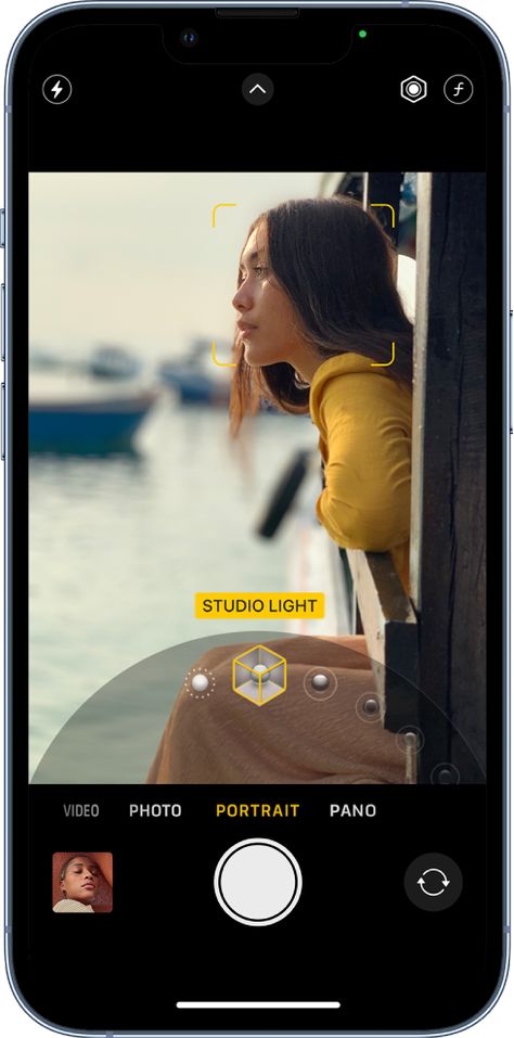 Iphone Filmmaking, Iphone Portrait, Camera Portrait, Yellow Portrait, Camera App, Key Lighting, Apple Support, Portrait Lighting, Highlights And Lowlights